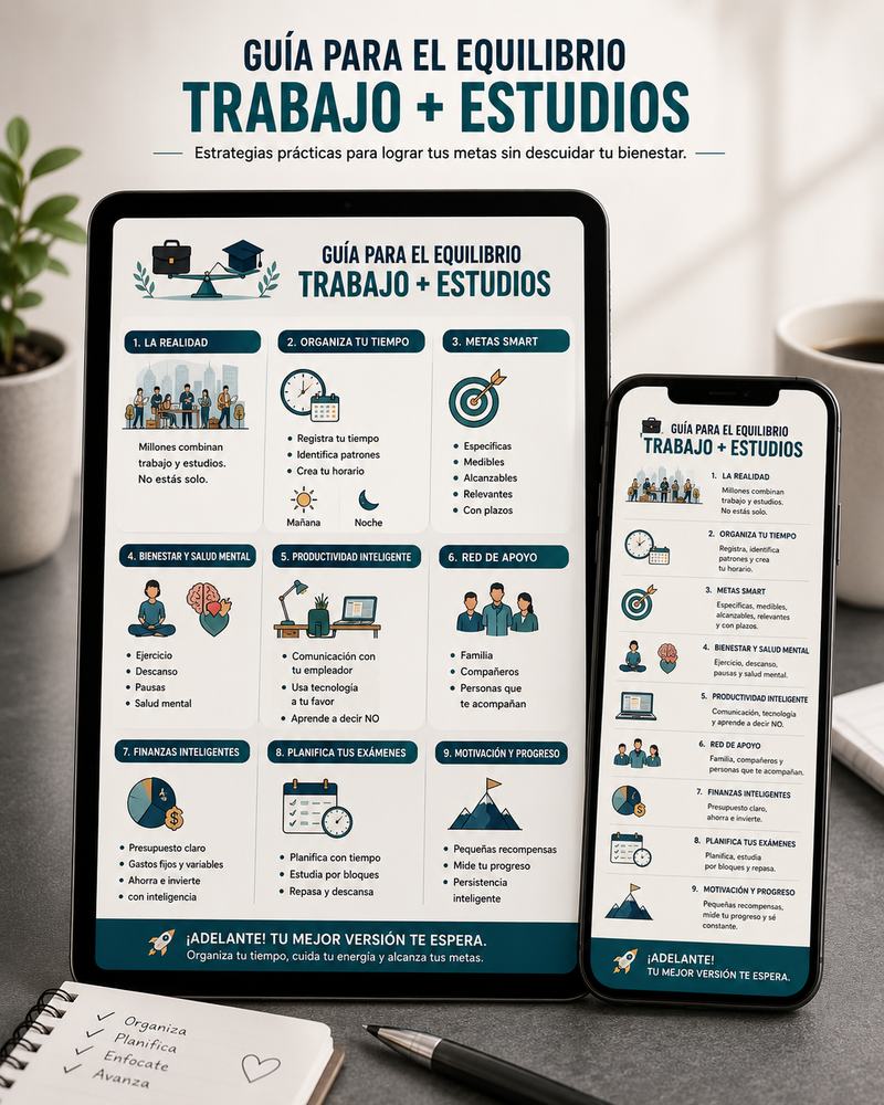 ⚖️ EN EQUILIBRIO: Trabajo + Estudios